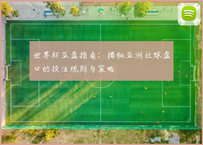 世界杯亚盘指南:揭秘亚洲让球盘口的投注规则与策略